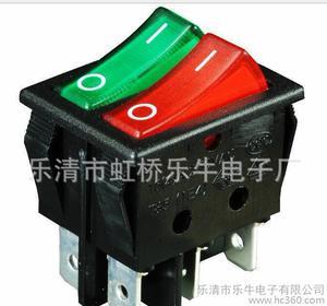 【專業(yè)21X15帶燈二檔4腳ON-OFF船型開(kāi)關(guān)/翹板開(kāi)關(guān)】?jī)r(jià)格_廠家_圖片 -